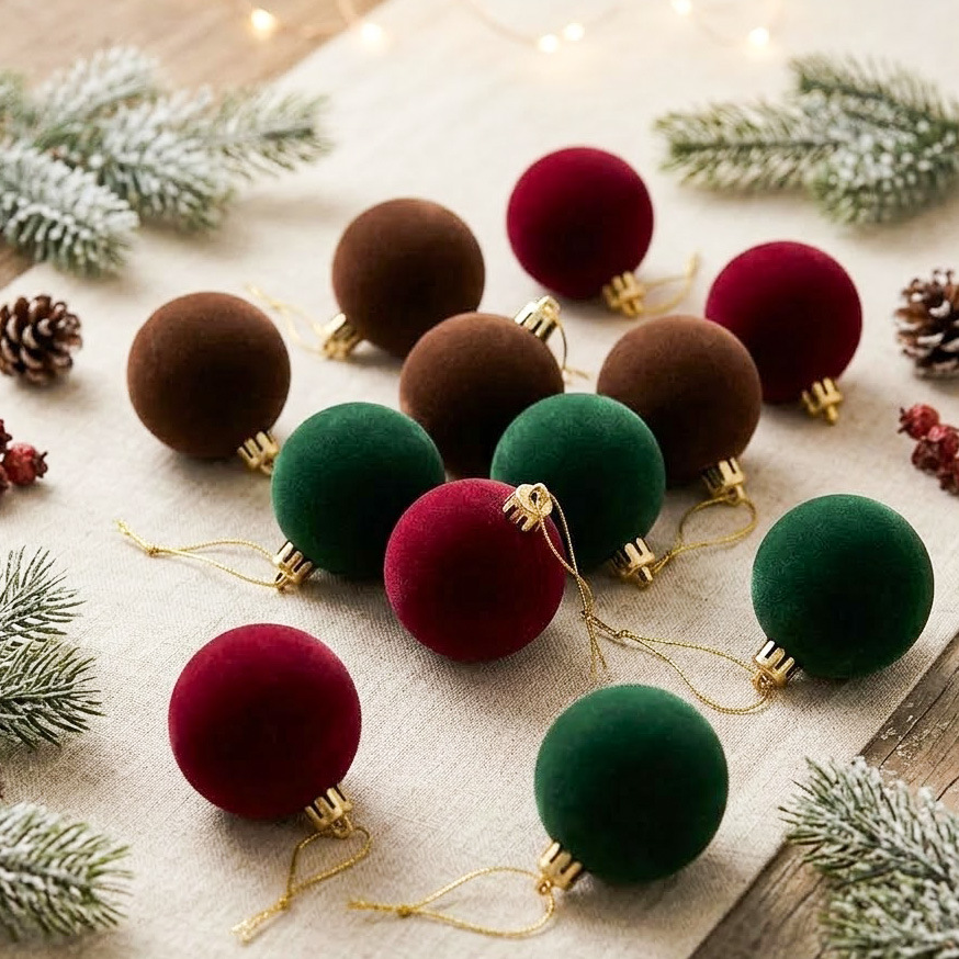 Ventas transfronterizas de floquete de bolas de Navidad árbol de Navidad decoraciones de bolas sueltas colgantes 3 - 20cm puede ser una caja de bolsas múltiples