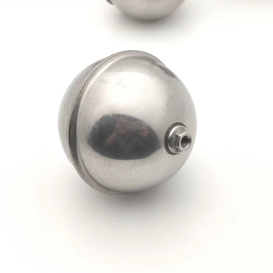 金属不锈钢水箱浮球阀配件带螺母空心304不锈钢48mm密封水球浮球