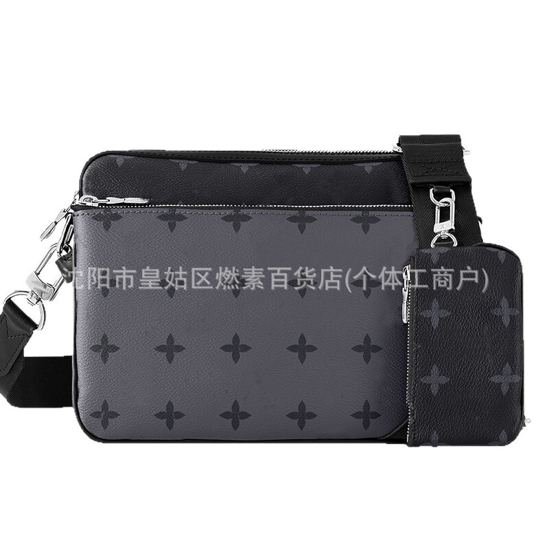 新款男士包潮流新款休闲单肩包牛皮三合一百搭斜挎包经典时尚跨境|undefined