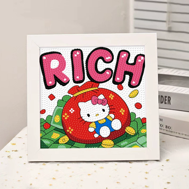 Набор для алмазной вышивки (Sanrio) Пикачу в раме, 17×17 см, комплект для полного стежка DIY