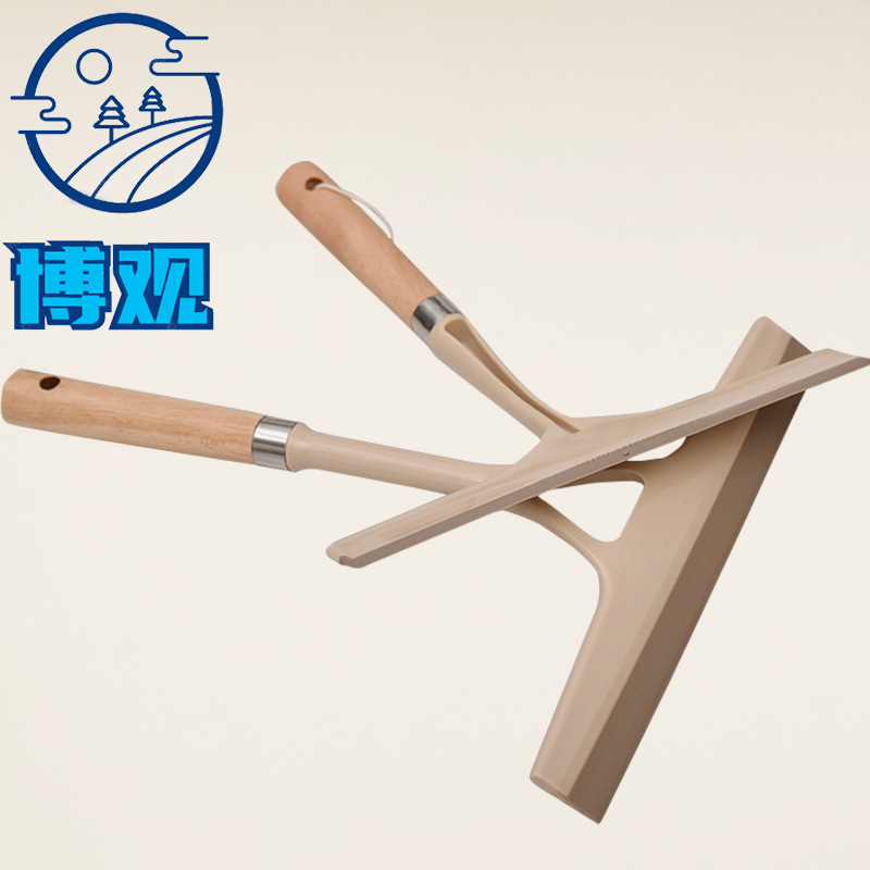 Wooden handle wiper cleaning window car windshield wiper household floor cleaner window cleaner