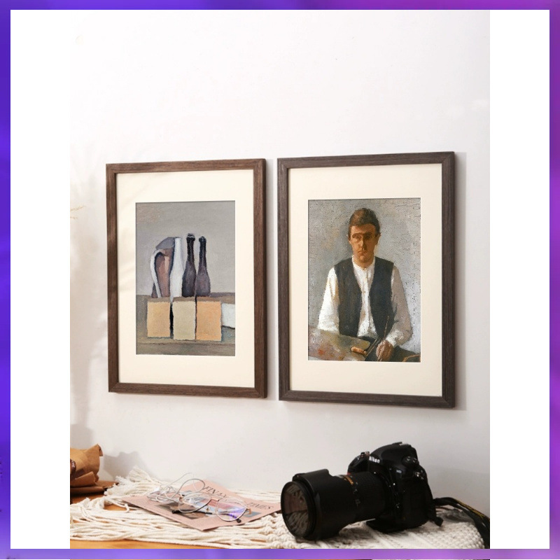 Wg6Q Solid Wood Photo Frame Art Work Framed Picture Frame Wall Hanging A4A3 Poster Sketch Painting 4K8K Wooden Frame Wg6Q Solid Wood Photo Frame Art Work Framed Picture Frame Wall Hanging A4A3 Poster Sketch Painting 4K8K Wooden Frame