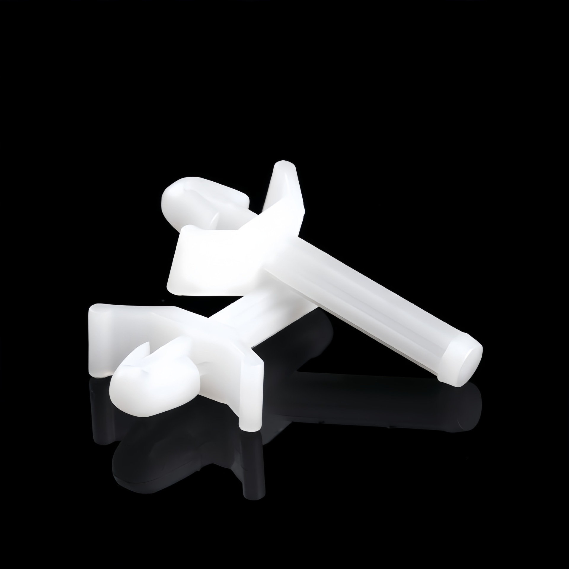 PS-10塑胶尼龙顶柱 PCB飞机头隔离柱 插销式线路板绝缘固定支架