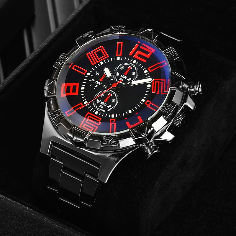 Men'S Gender Sports Style Sports Geometric Horseshoe Buckle Quartz Men's Watches