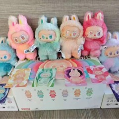 クロスボーダーバブルラブブラインドボックス第三世代フロント高エネルギービニールフェイスペンダントラブブラッド3.0マカロンドール