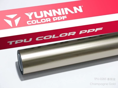 Auto Color Change Film — yellow TPU color PPF color change - tpu-champagne-gold-dual-use-for-wet-and-dry-surfaces-15215m