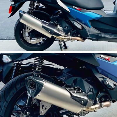 BMW locomotive C400X modified: Exhaust pipe