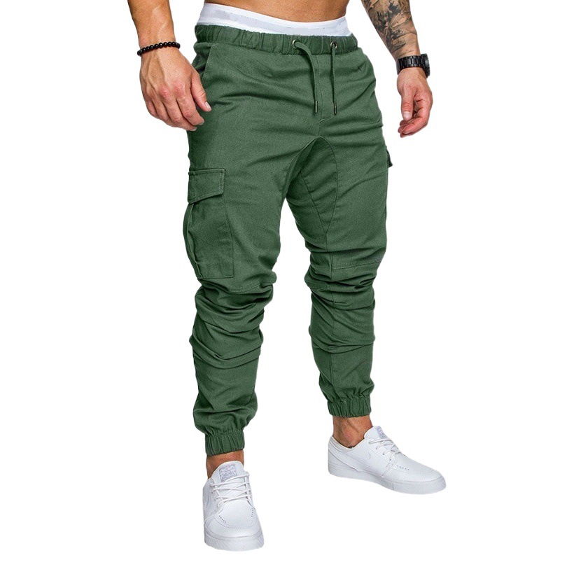 Carga de los hombres joggers gimnasio Pantalones entrenamiento de chándal masculino ajuste