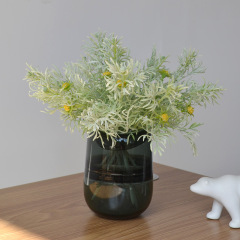 插花配材綠植仿真植物植絨葉子短支公主波斯葉森系攝影道具婚禮