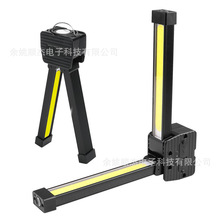 跨境LED强光手电筒户外多功能露营照明手电汽修折叠工作灯帐篷灯