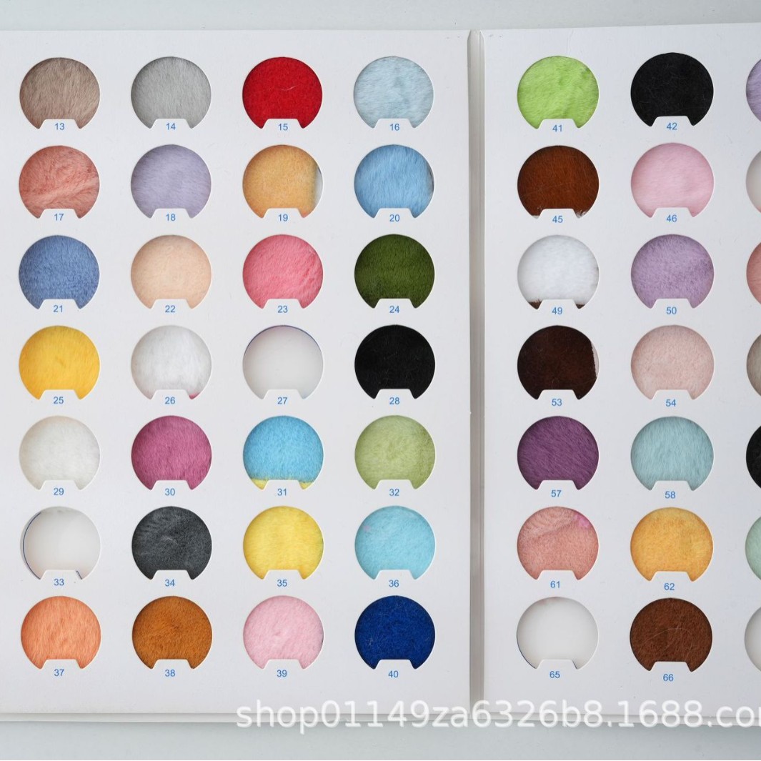 细腻柔软玉兔绒毛绒玩具布料精品玩偶面料多色可选规格多样玉兔绒