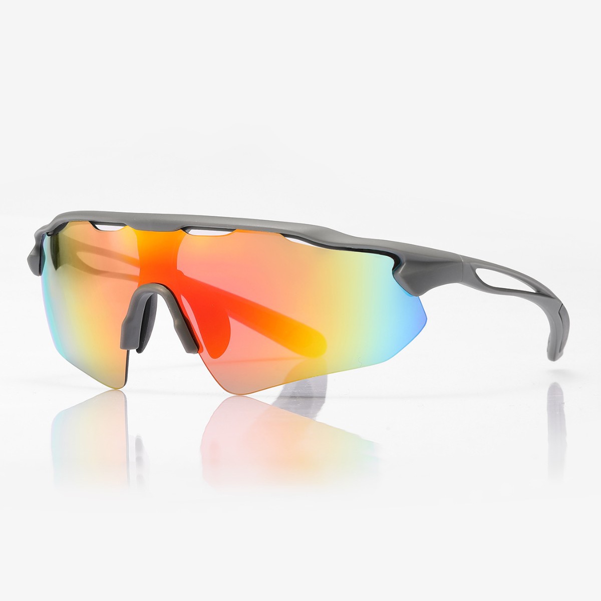 Lightweight Polarized Sunglasses For Men - White-Blue Frame With UV400 Protection_voghion.com