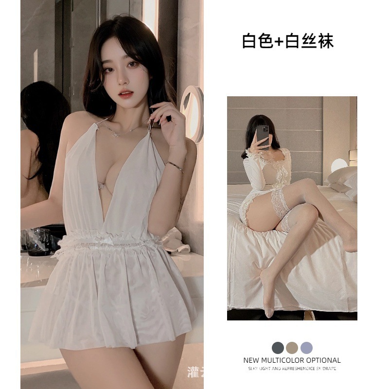 흰색 + 흰색 스타킹
