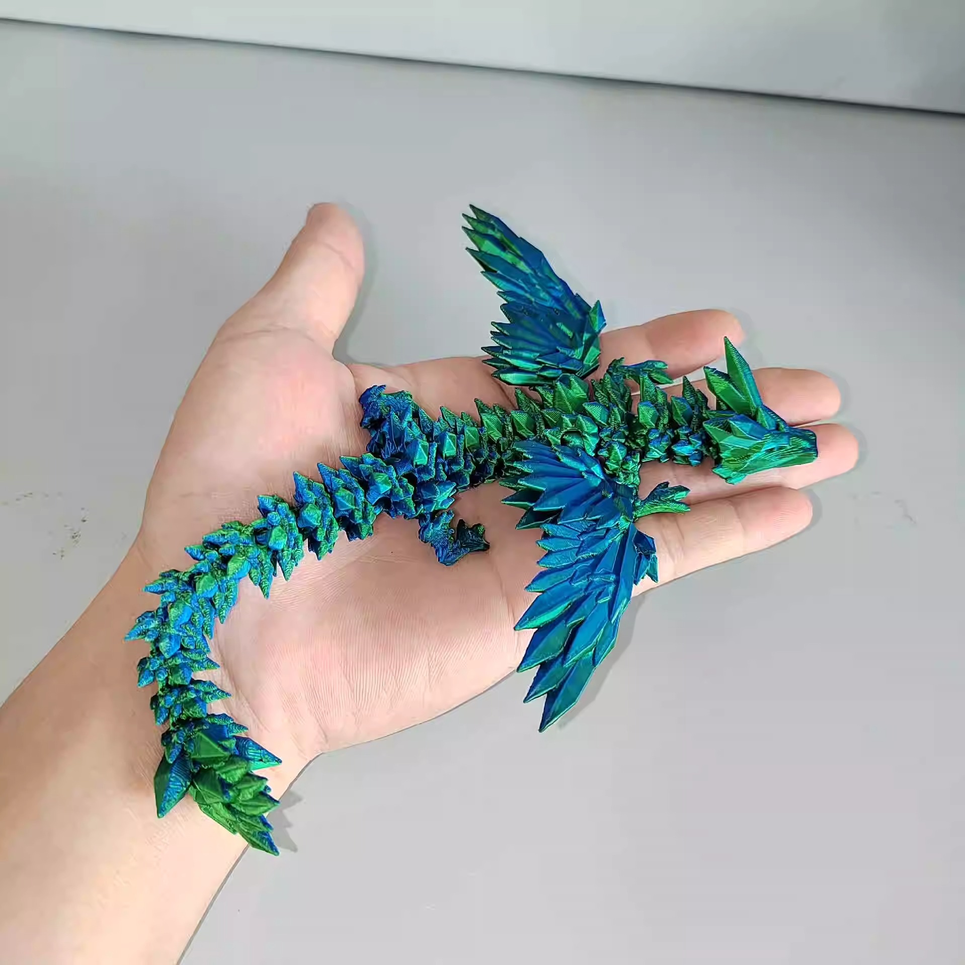 20CM [레이저 그린] 크리스탈 플라잉 드래곤