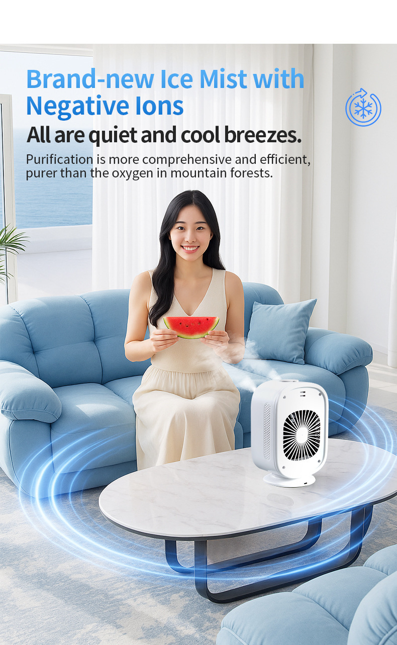 Portable Car Air Conditioner Spray Fan Usb Desktop Cooling Fan_voghion.com