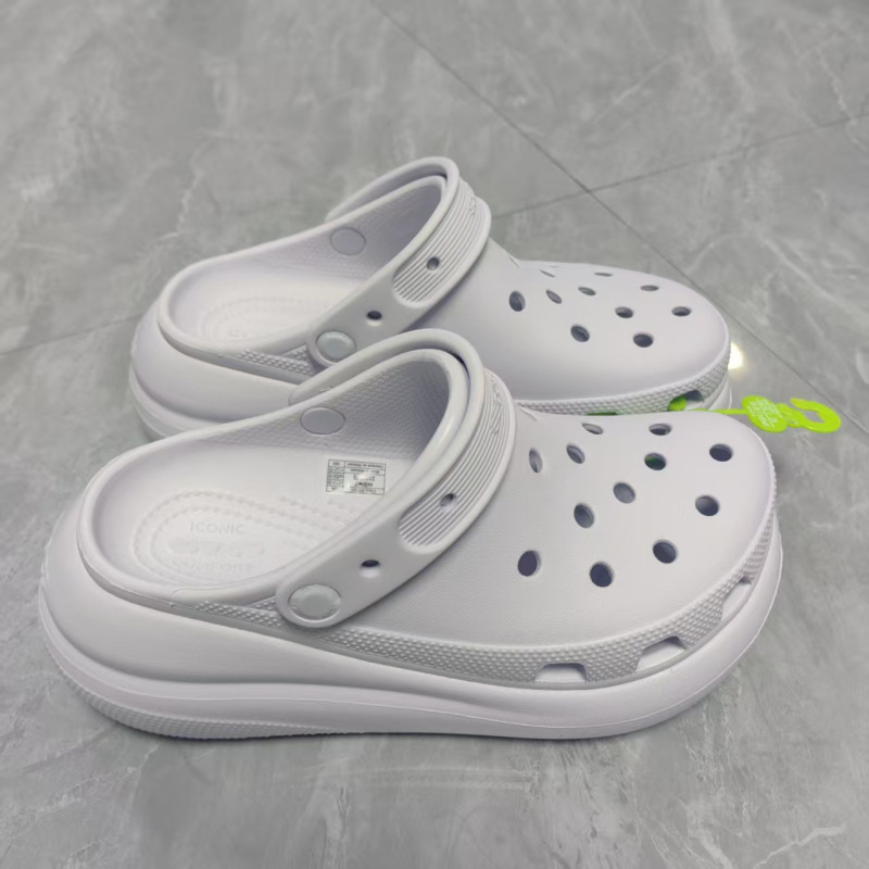 Frost Purple Bubble Puff Clogs Mint Green Women's Summer Thick-Soled Eva Height-Increasing Non-Slip Sandals Beach Shoes