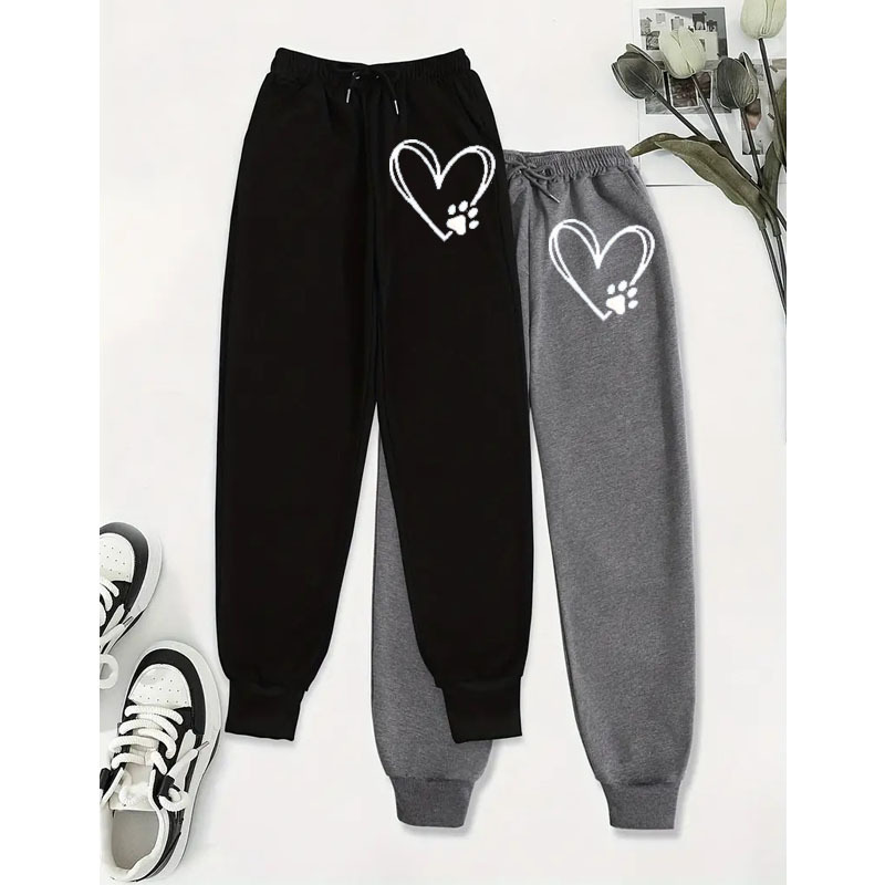 Autumn and Winter Amazon TK TEMU AliExpress Cross-border Explosions Women's fleece-lined Casual Jogging Pants Straight Pants Slant Pocket