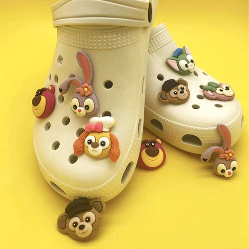 Wholesale hot selling Crocs shoe buckle shoe flower decorative accessories I-buckle shoe flower bottom buckle diy handmade materials