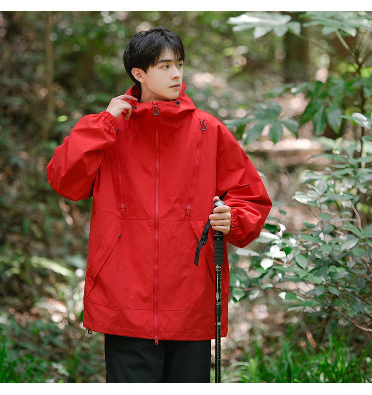 Autumn New Outdoor Mountaineering Clothing Waterproof Stormtrooper and Women's Same Style Multi Zipper workwear Jacket_voghion.com