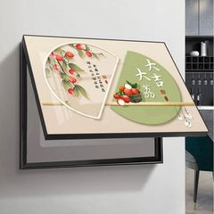 現代の軽い豪華な電気メーターボックスの装飾画は穴を開けない配電ボックスの電気ゲートボックスの寝室のレストランの玄関の壁を遮ります。