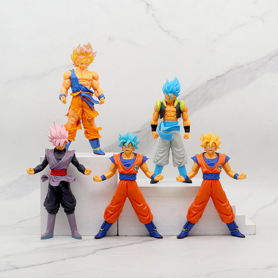 Optional cartoon hand-made Dragon Ball Super Saiyan Sun Wukong Beji Wu Jita model decoration doll