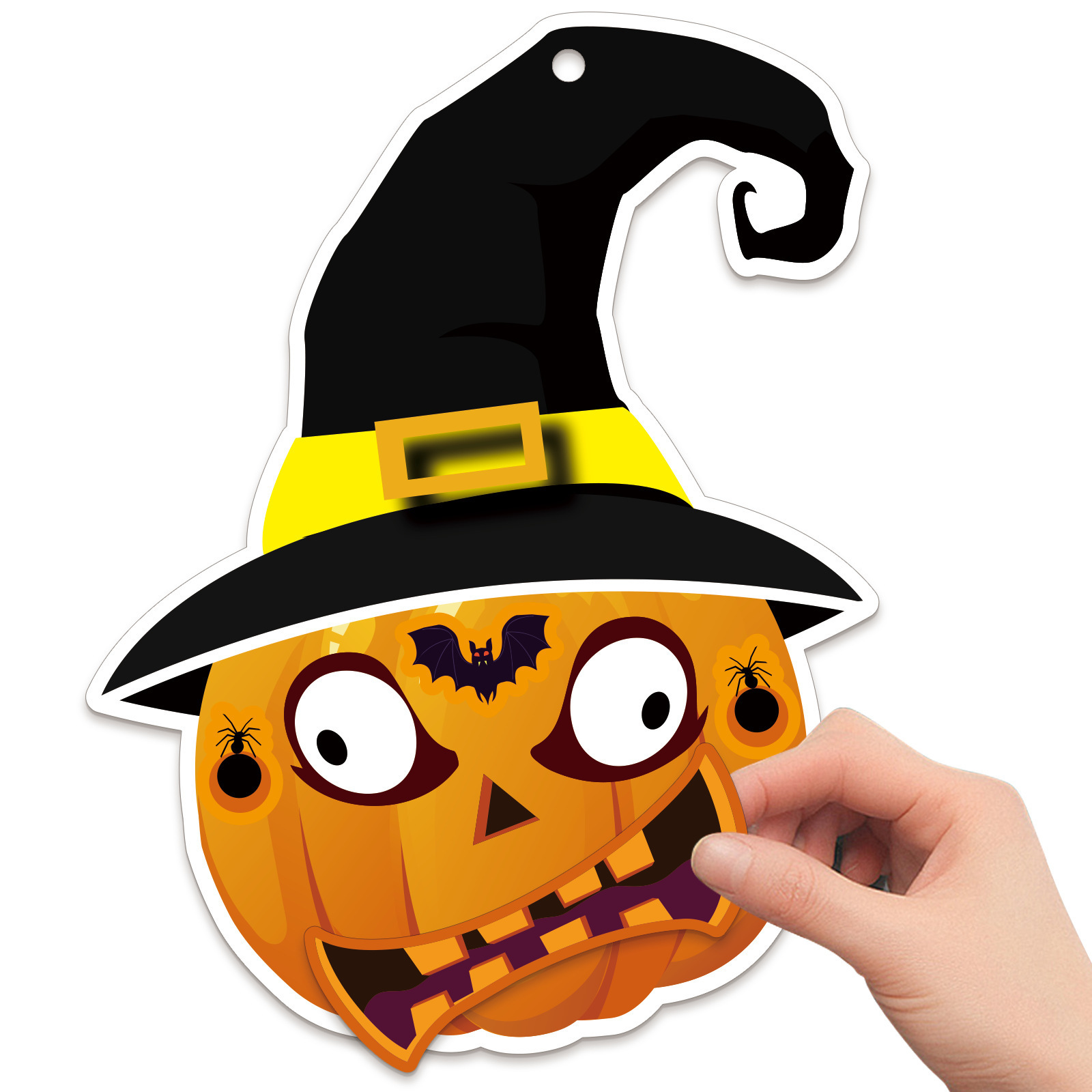 Juego de Pegatinas de Calabaza y Calavera para Halloween de Papel Artesanal, DIY, Decorativo, para Fiestas