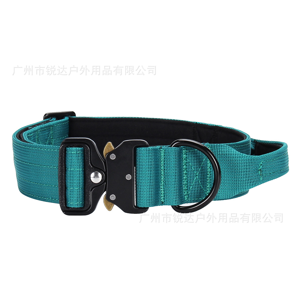 C5 nuevo collar de perros a prueba de explosiones collar de mango para perros grandes y medianos resistentes a la tensión contra el desprendimiento de cobra anillo de perros