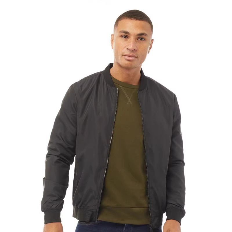 Lightweight Matte Versatile Sports Casual Zipper Baseball Collar Flight Jacket Men's Coat_voghion.com