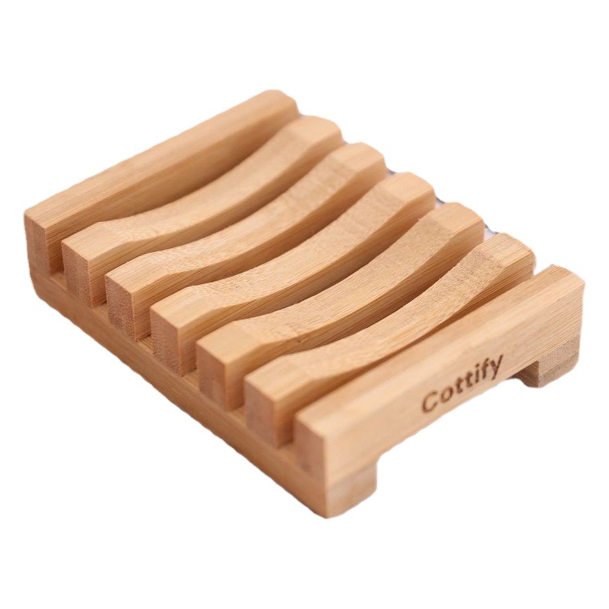 Creative Country Wooden Soap Box Soap Rack Soap Mop Wooden Drain Mop Non-slip Durable Soap Box