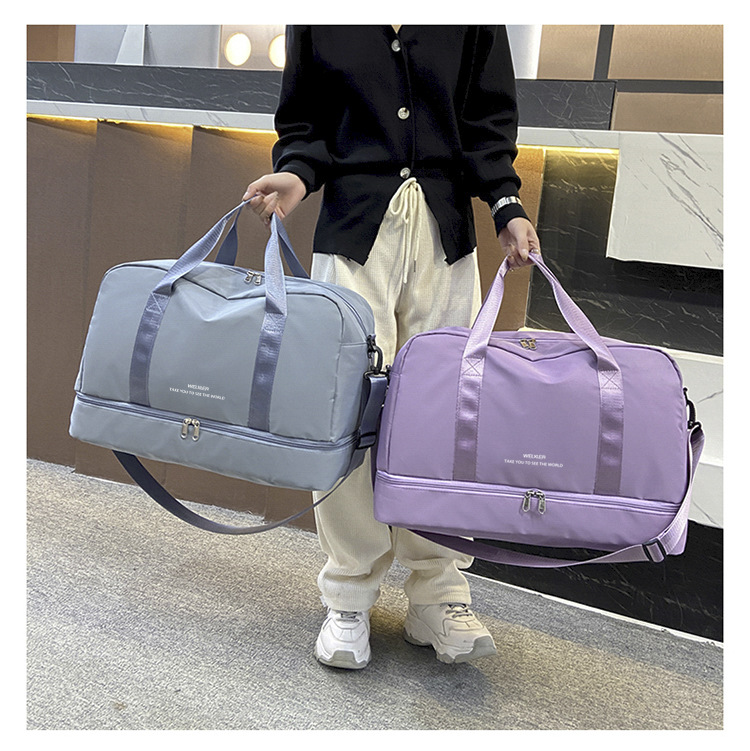 Nouveau sac de voyage décontracté et minimaliste pour femme, sac à main léger, sac de voyage sur courte distance, sac de sport et de fitness de grande capacité_voghion.com