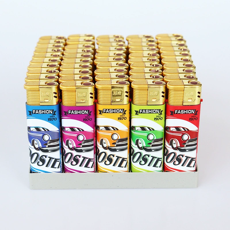 Оптовая продажа с фабрики Hengtu bangqi G002, обернутая бумагой, зажигалка с прямым ударом, надувная ветрозащитная зажигалка