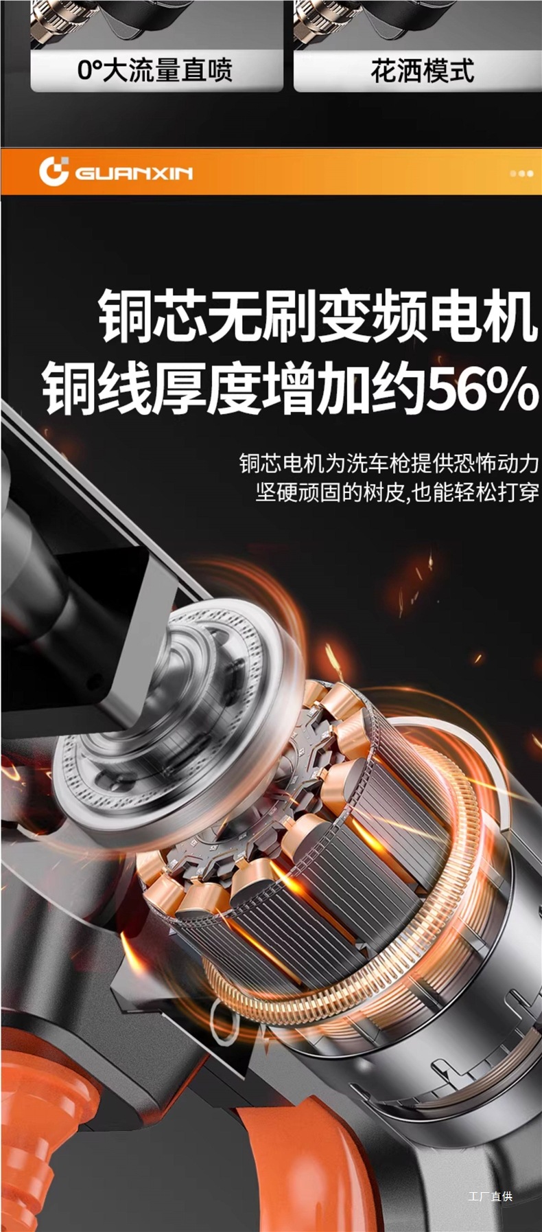 Wireless Car Washing Machine High-Pressure Water Gun for Home and Car Use, Powerful Lithium Battery Rechargeable Booster, Peihui