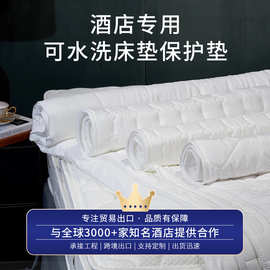 星级酒店可水洗床垫保护垫四季通用加厚软垫子可折叠防水床垫