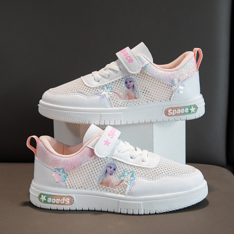 Children's Breathable Sneakers for Girls - Spring and Summer New Arrival Net Shoes for Girls - Cute Soft Sole Baby Casual Sneakers for Kids