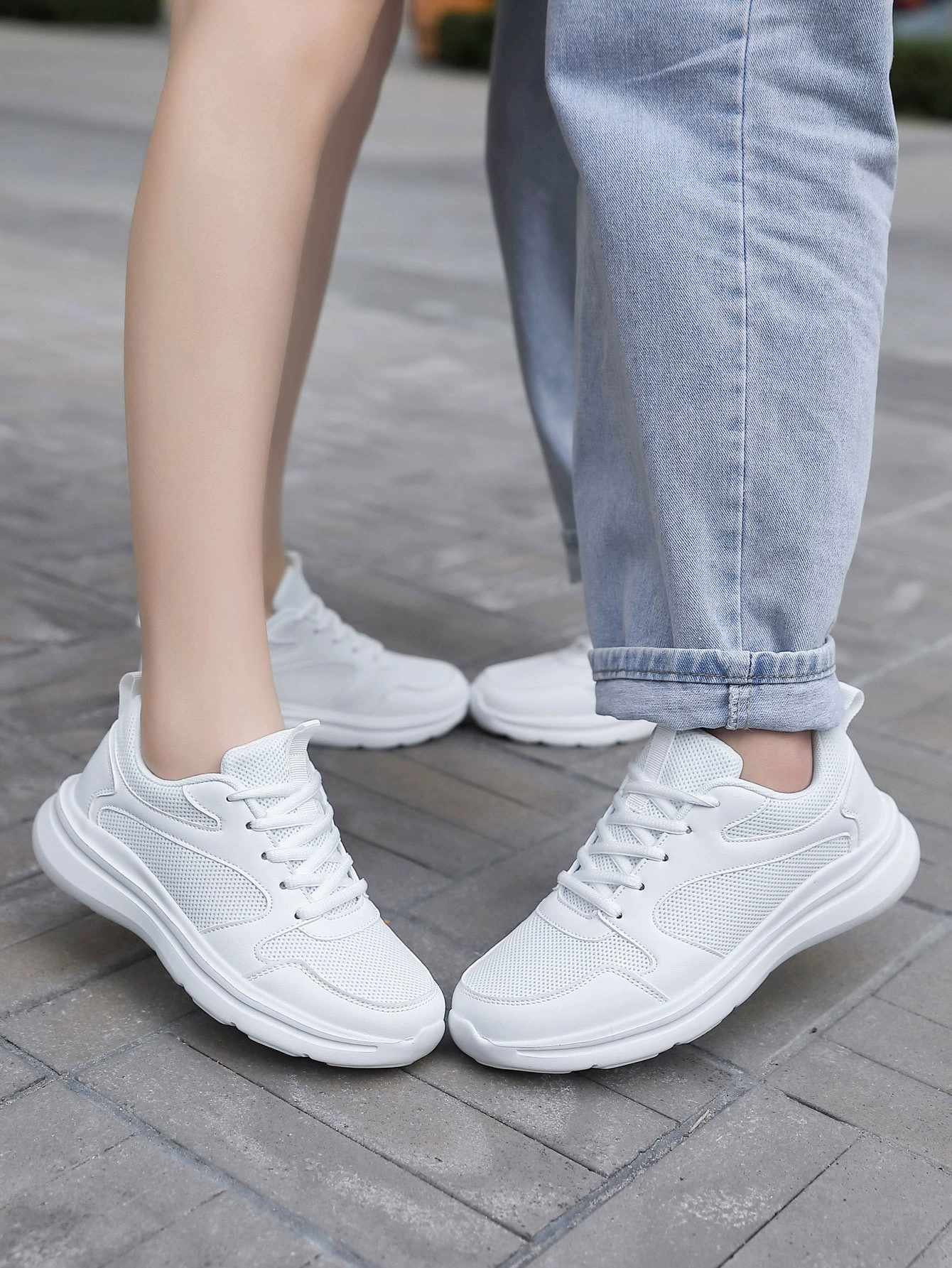 белые спортивные туфли для женщин, туфли с дышащей сеткой, белые туфли для подростков, учащихся младших классов средней школы, чисто черные повседневные кроссовки