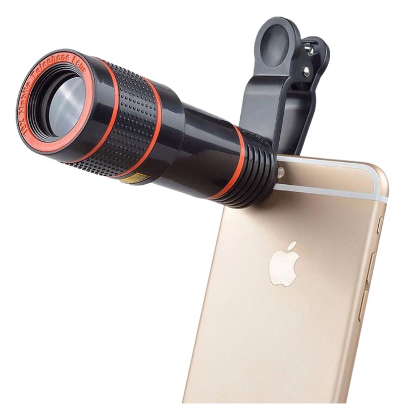 12x zoom telescópico lente de teléfono móvil universal 12 veces teleobjetivo de teléfono móvil HD lente de cámara externa image 1