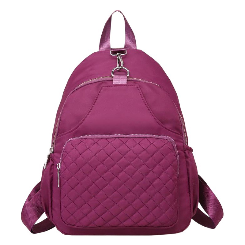 2021 nueva moda simple impermeable mochila de viaje de gran capacidad Mochila casual de nylon de tela Oxford para mujer