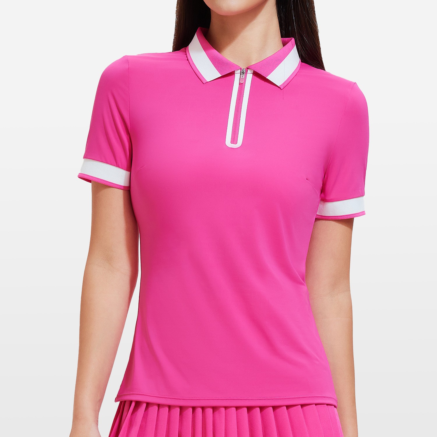 Ropa de yoga de nuevo estilo para mujer, conjunto deportivo transpirable informal de verano para tenis, camiseta POLO, conjunto deportivo para correr al aire libre image 27