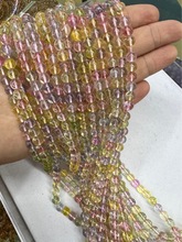 厂家直销马卡龙冰激凌色爆花水晶散珠DIY手工饰品爆花晶半成品批