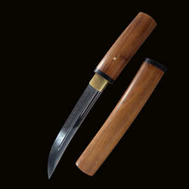 龙泉市刀剑手工户外小刀防身一体短刀冷兵器高硬度小弯刀 未开刃