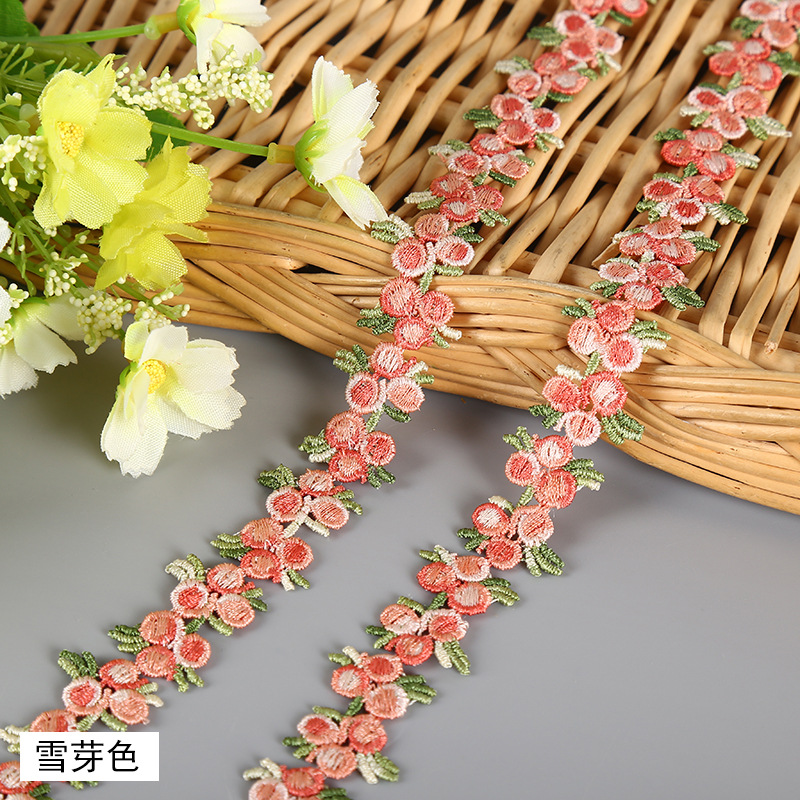 2CM丸さくらんぼ七色民族風水溶レースレース刺繍衣装アクセサリーネックレスブレスレットイヤリング