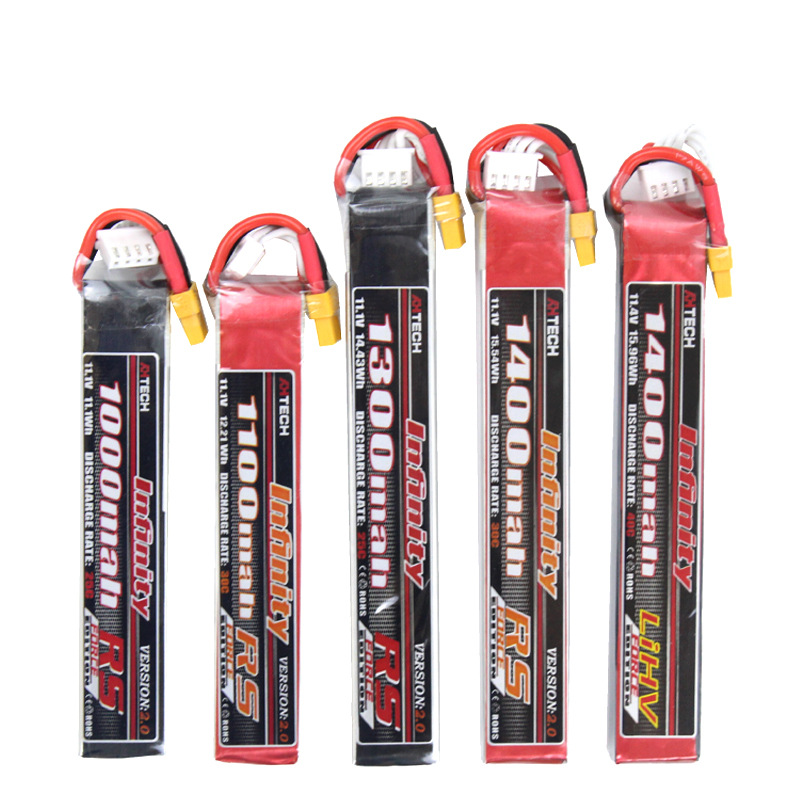 花牌电池11.1v水弹电池xt30小田宫3s/2s发射器7.4V竞技短剑保护器