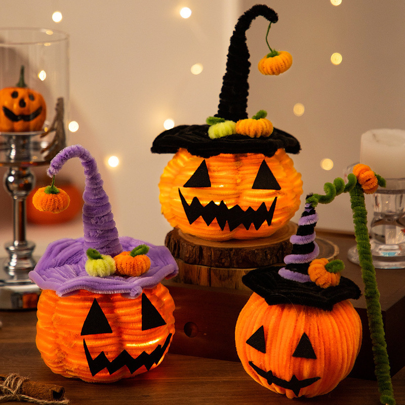 Halloween Offline Event Handheld Lamp DIY Handmade Twist Stick Pumpkin Material Package Magic Cane Stereo Decoration Halloween Offline Event Handheld Lamp DIY Handmade Twist Stick Pumpkin Material Package Magic Cane Stereo Decoration