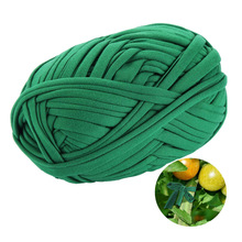绿色花园绳 布条线 植物支撑扎带,用于花园办公室和家庭电缆整理