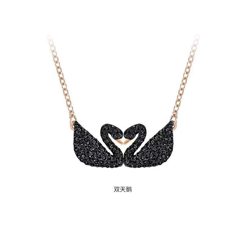 Swarovski, лебедь, ожерелье, подвижный кристаллический подвес, цепочка для ключей сумки, оптовый