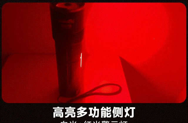 High-brightness rechargeable flashlight, ultra-bright outdoor small portable long-range mini household multi-functional patrol light