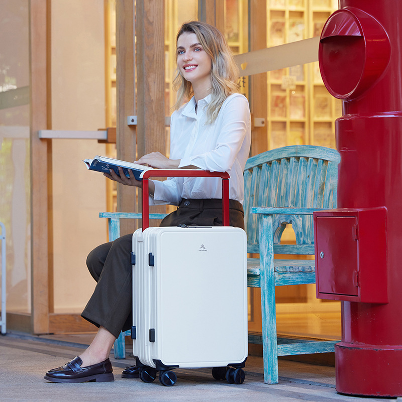 Oh オーカスタムワイドトロリー 26inch スーツケースサイレントホイールユニバーサルパスワードボックス 20 ジッパー学生搭乗ケース|undefined