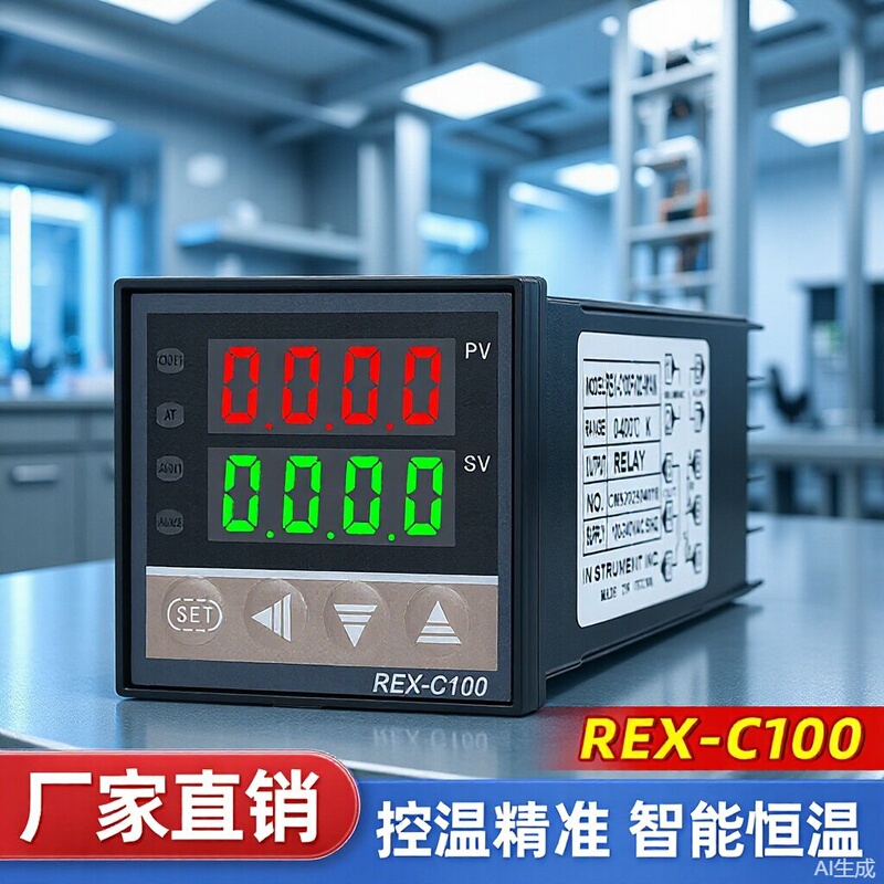 Manufacturer Wholesale Pid Intelligent Temperature Controller Rex-C100 Digital Display Temperature Controller Rex-C700Pt100 Temperature Sensing