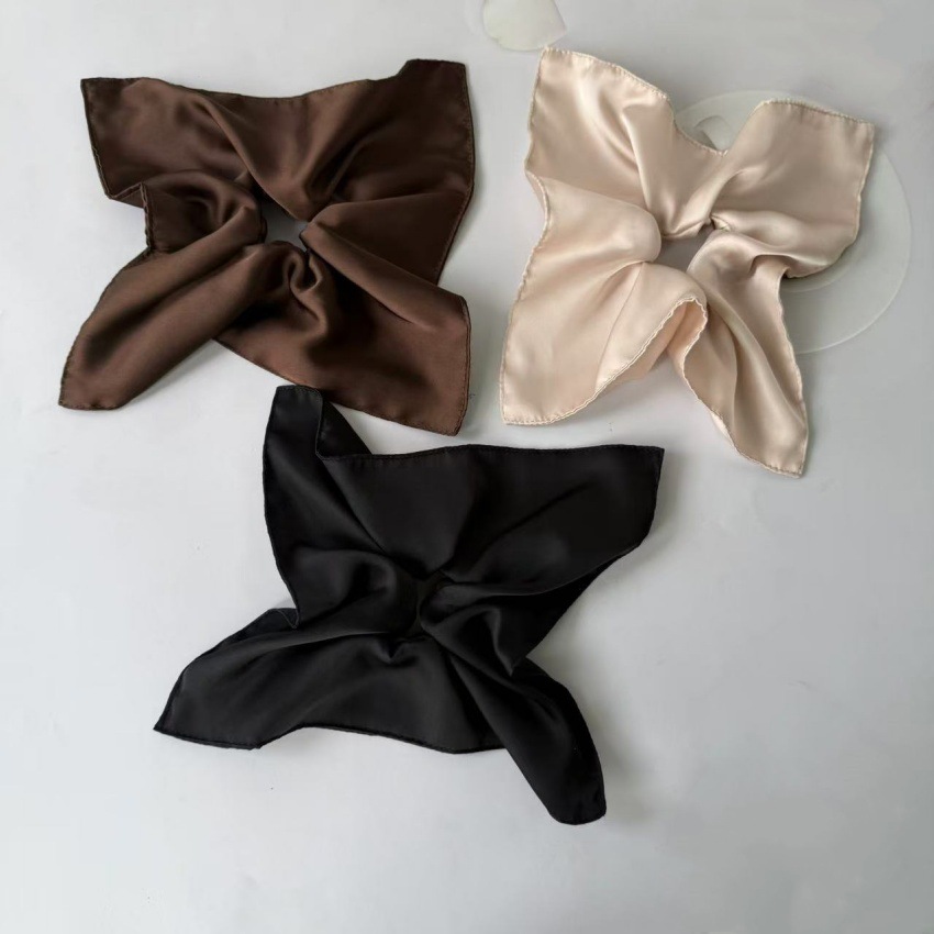 Elegantes Satin-haargummi Mit Tuch Für Damen_voghion.com