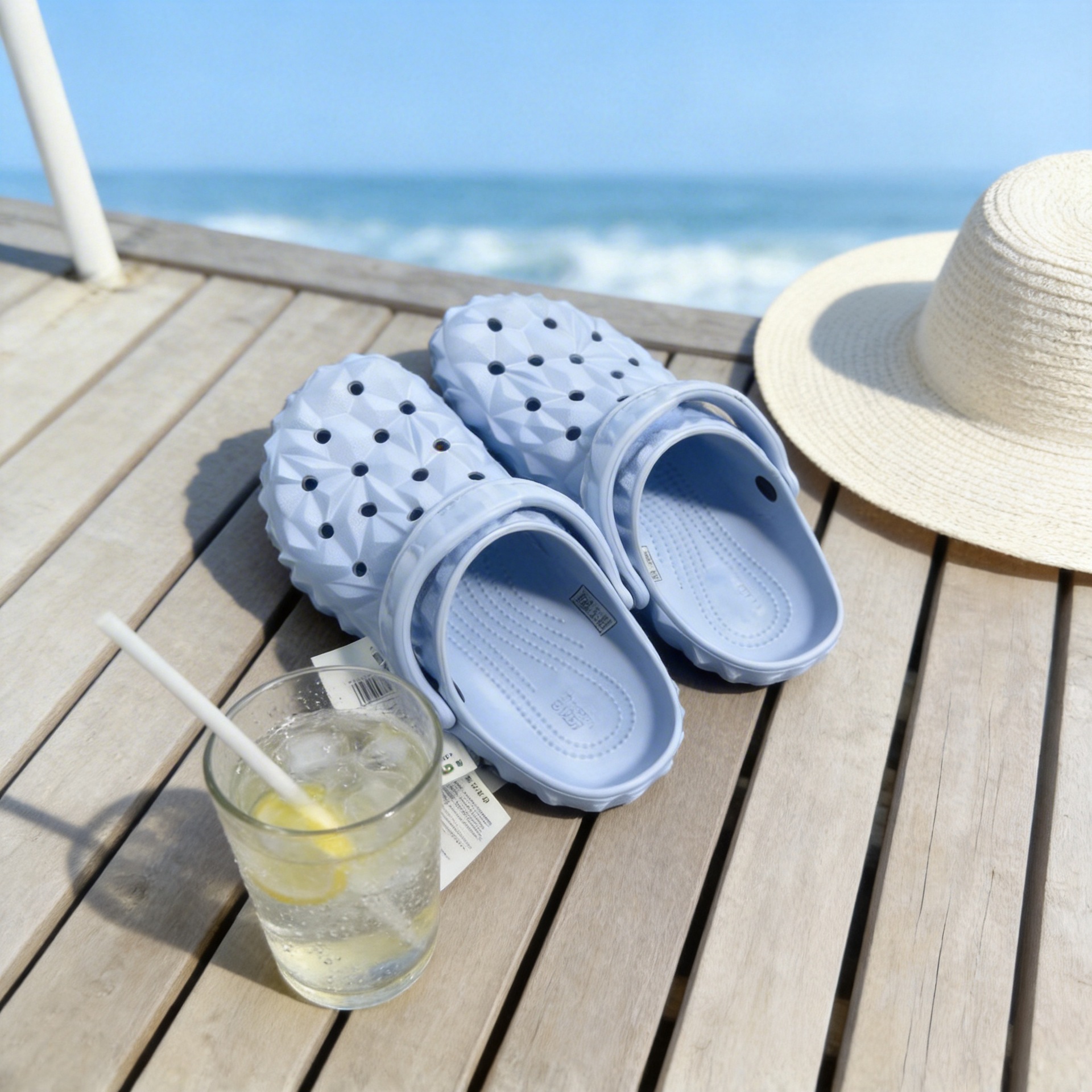 Durian Summer Clogs, Slippers, Beach Sandals, Men's and Women's Retro Casual Shoes, Casual, Versatile, Breathable, Non-Slip